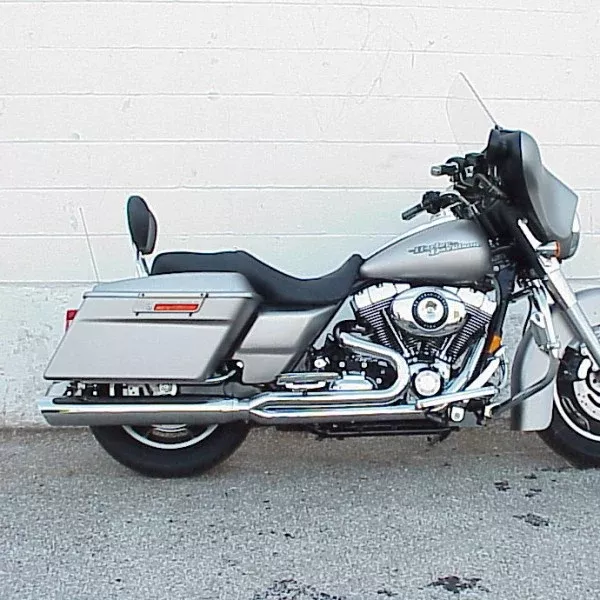 D&D Performance Exhaust Fat Cat 2-Into-1 – Chrome – Back Cut – Louvered Baffle – 95-08 Touring