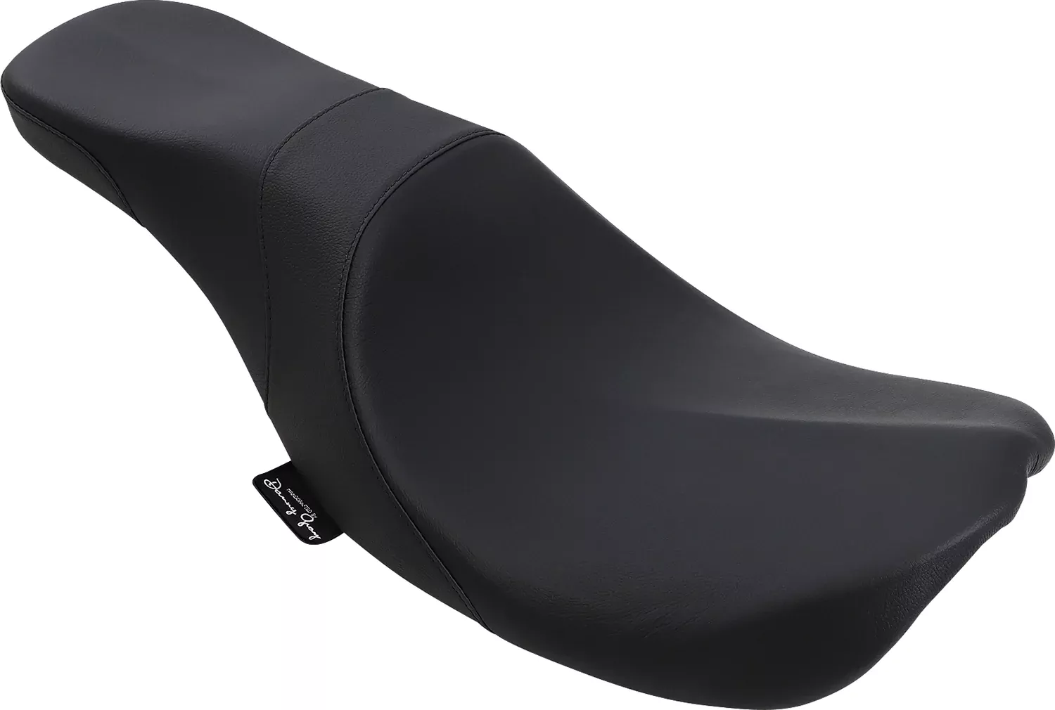 Danny Gray Black Leather Vinyl Weekday Seat 2008-2025 Harley Touring FLHR FLHX