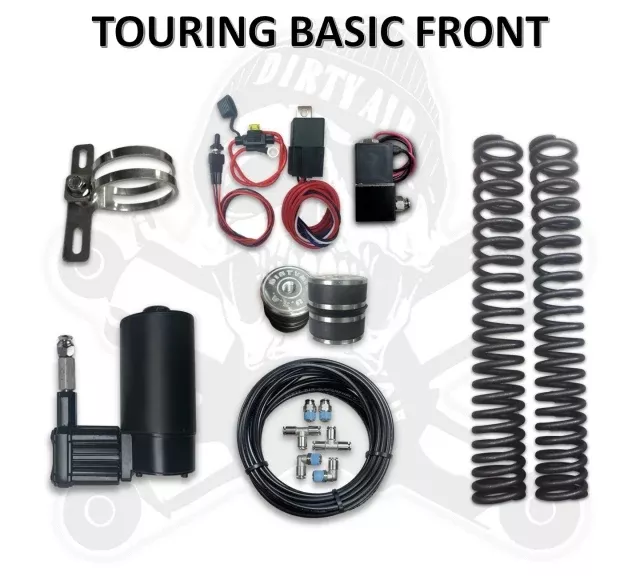 Dirty Air Front Basic Air Ride Kit for Harley Touring Models