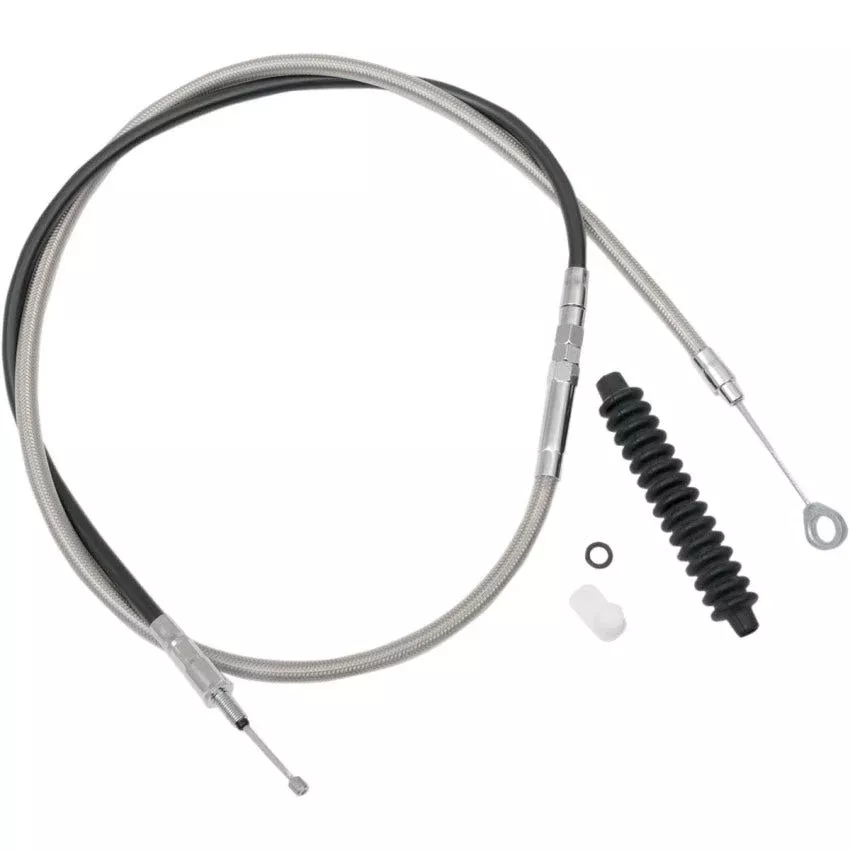 Drag 59-3/4" High Efficiency Braded Stainless Steel Clutch Cable Harley 86-13