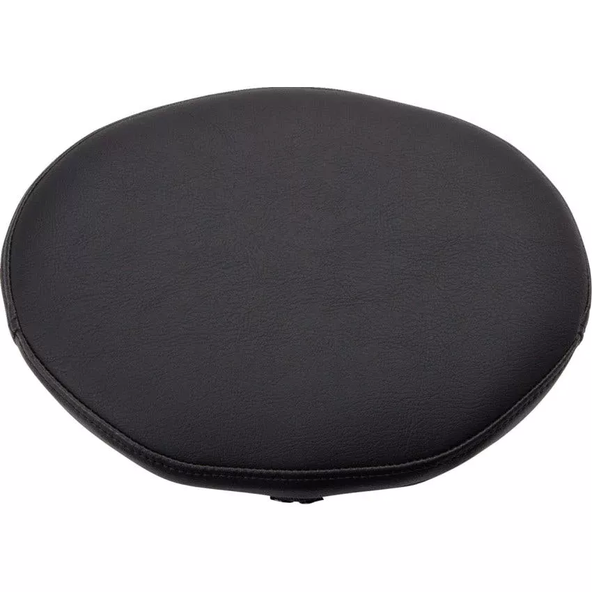 Drag Black Smooth Vinyl Oval Backrest Pad for Harley 97-22 Touring Models