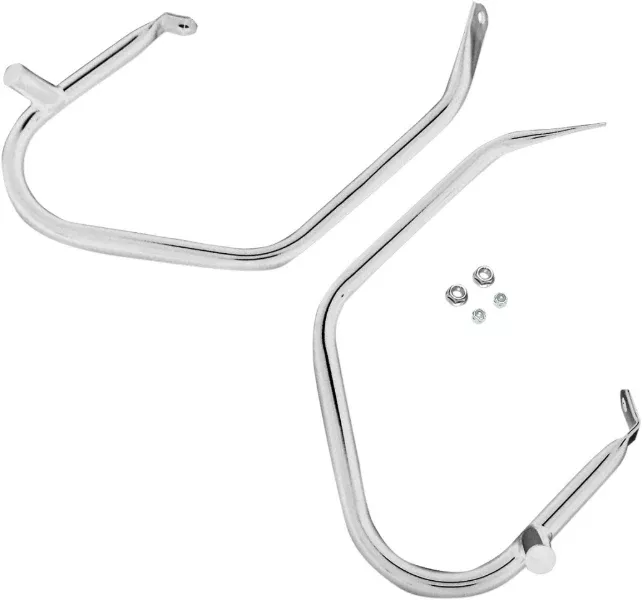 Drag Chrome Saddlebags Guards Support Kit Harley Touring FLH/T 97-08