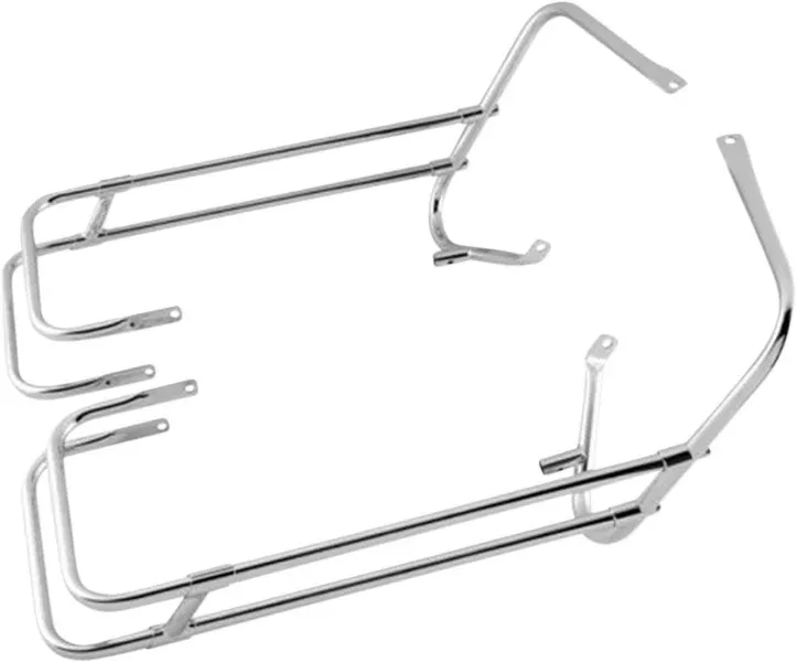 Drag Chrome Saddlebags Guards Support Kit OE Repl 9121697 Harley Touring 97-08