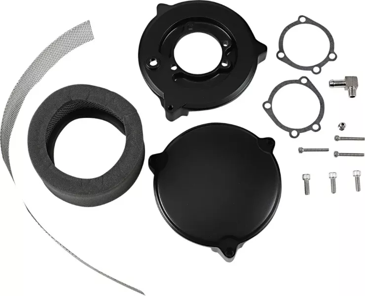 Drag High Performance 6" Dragtron II Black Air Cleaner Harley Big Twin XL 90-06