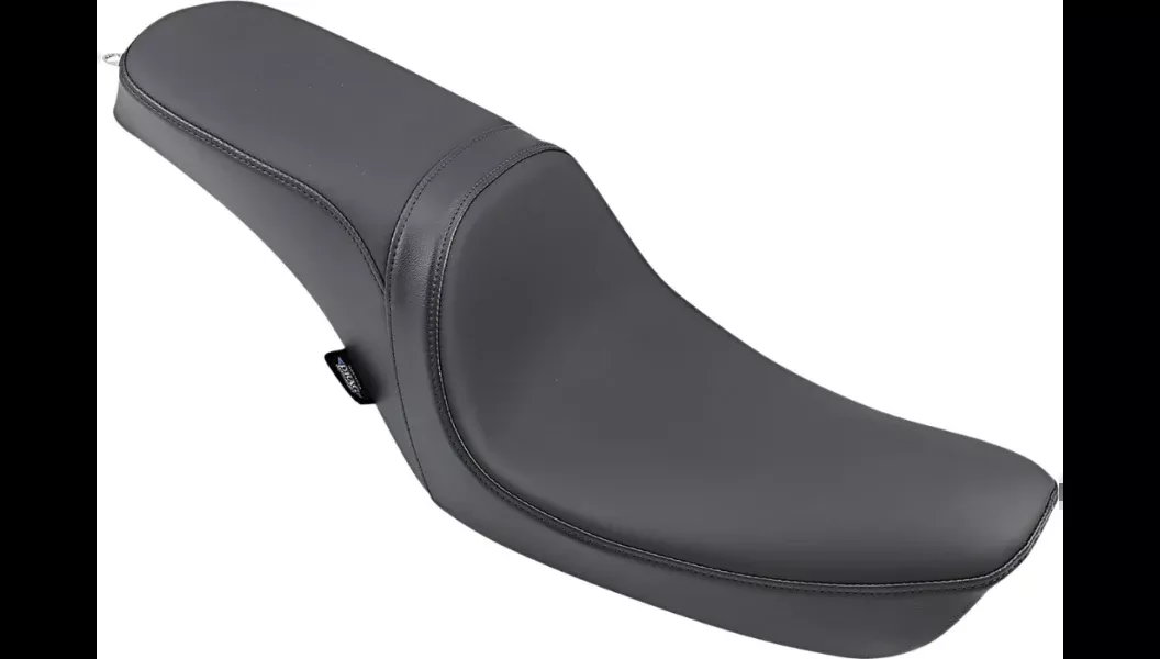 Drag Predator 2-Up Smooth Solar-Reflective Leather Black Seat for FXD 96-03