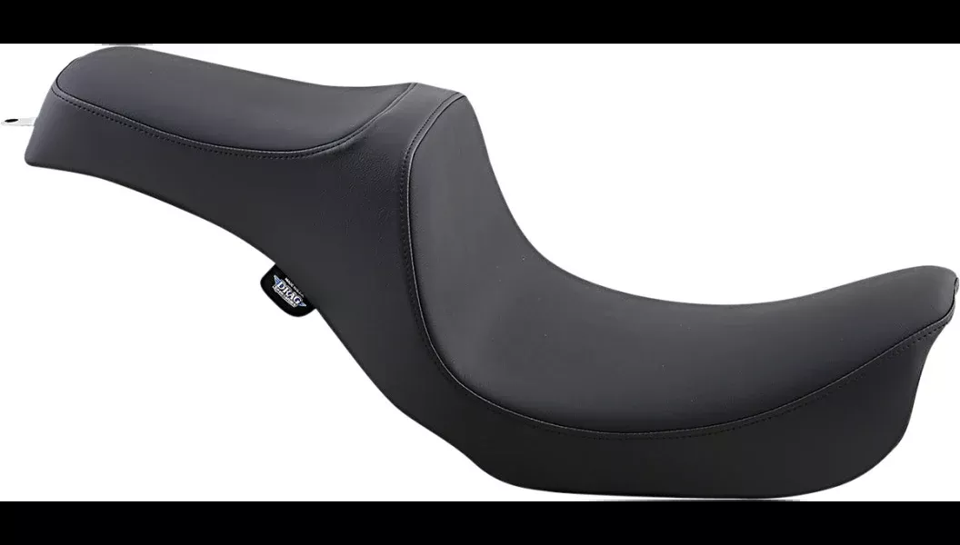 Drag Predator III Smooth Black Vinyl Narrow Harley Seat for 06-17 FXD/FLD