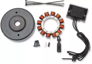 Drag Specialties 32A Charging Kit - Black Regulator-2112-1204