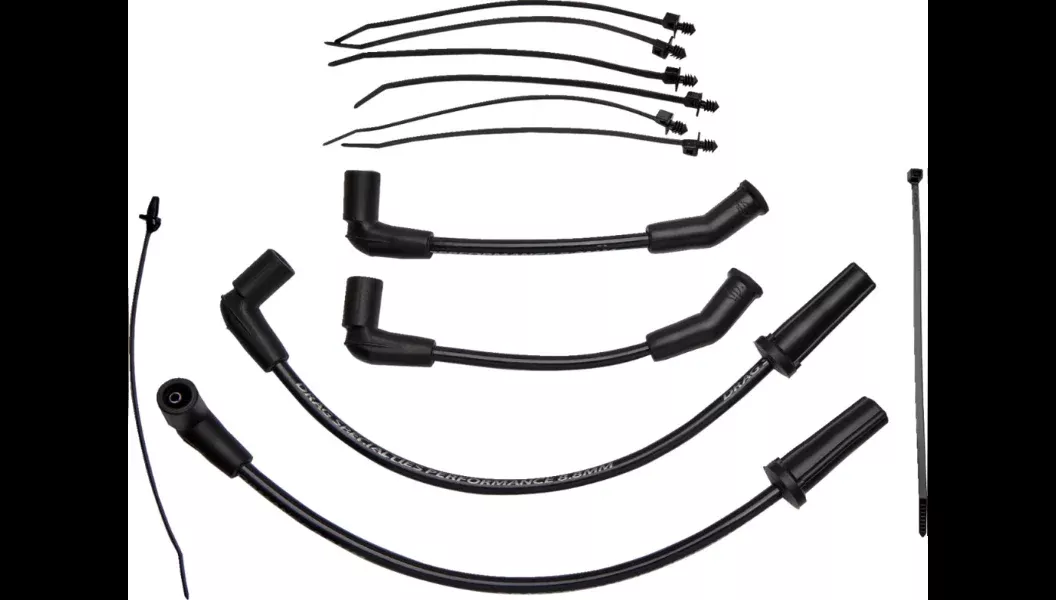 Drag Specialties 8.8 MM Spark Plug Wire Set 4 Harley 17-23 Touring FLHT FLHR