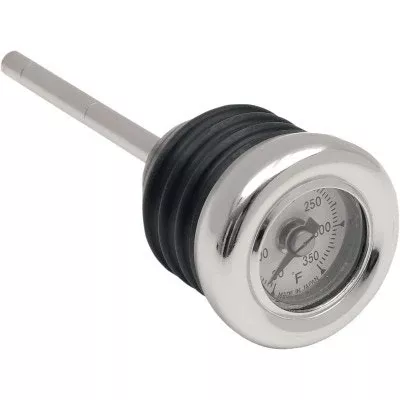 Drag Specialties Analog Oil Plug Temperature Gauge Harley Softail FLST FXST 00-17