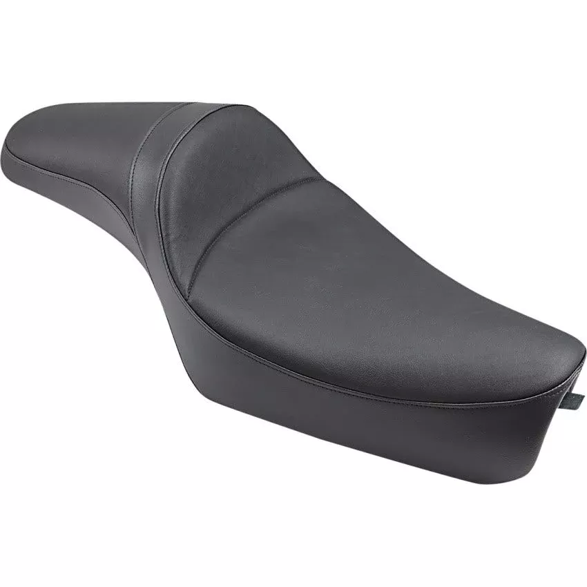 Drag Specialties Black Smooth EXT Predator Seat for Harley 04-22 XL Models