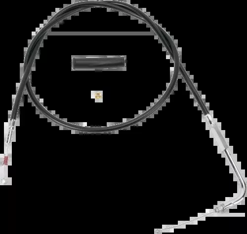 Drag Specialties Black Vinyl 58" Idle Cable for 1996-2022 Harley Dyna Softail
