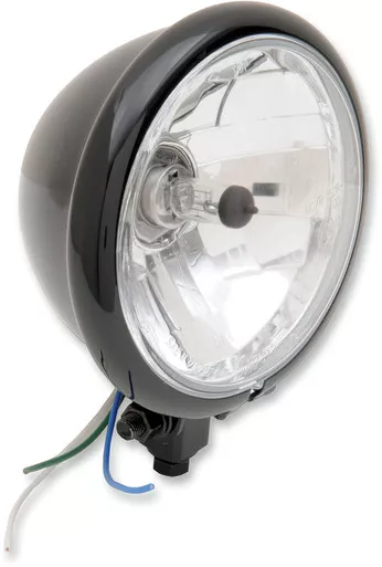 Drag Specialties Bottom Mount Springer Headlight - 5-3/4" - Black-2001-0554