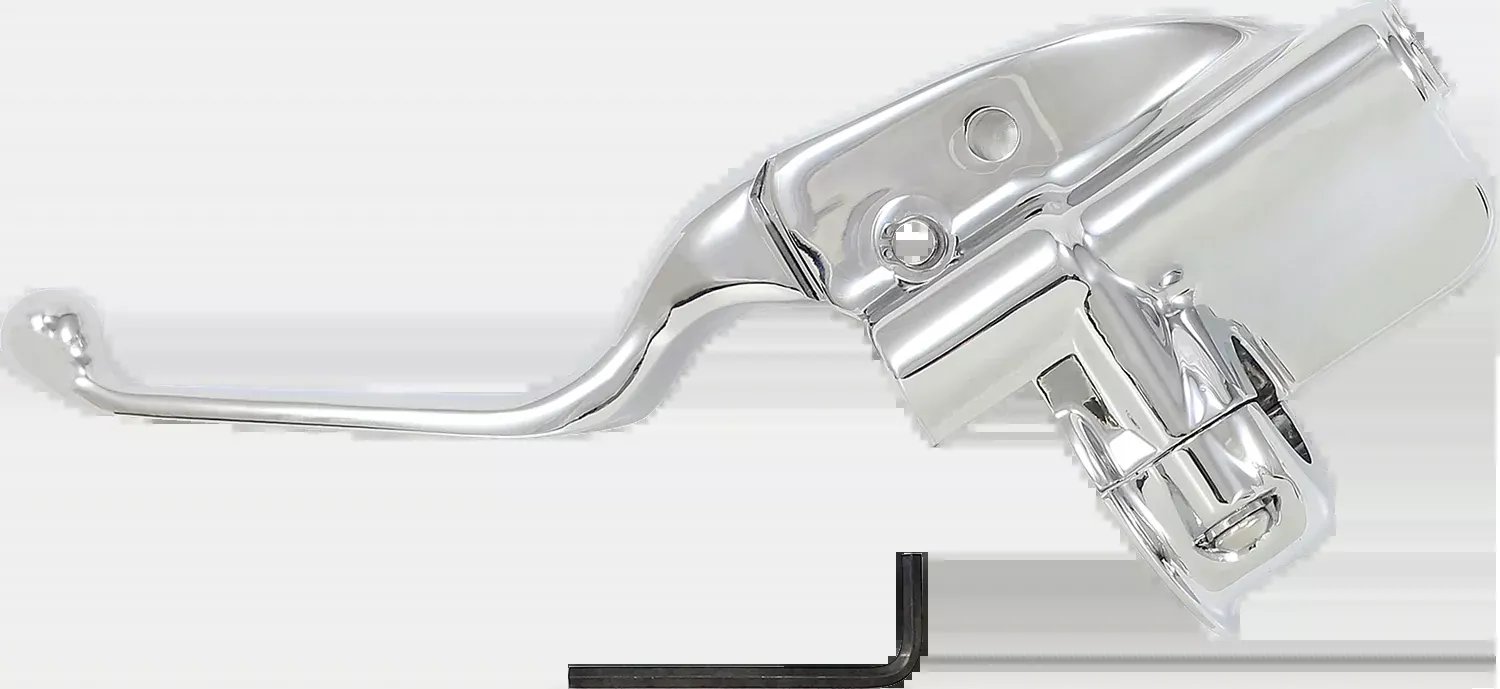 Drag Specialties Chrome Brake Master Cylinder Assembly 2018-2024 Harley Softail