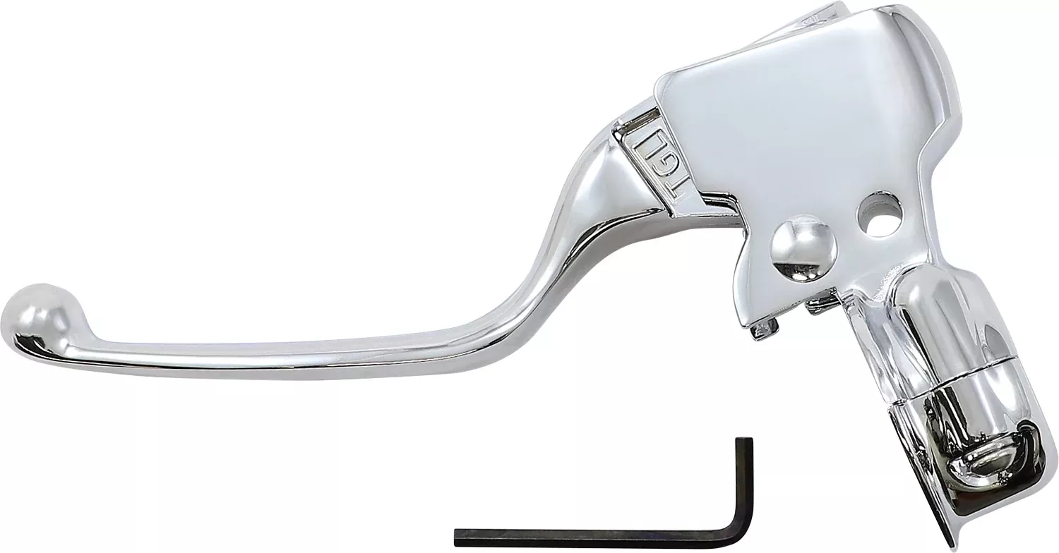 Drag Specialties Chrome Clutch Lever Assembly 2018-2024 Harley Softail Models