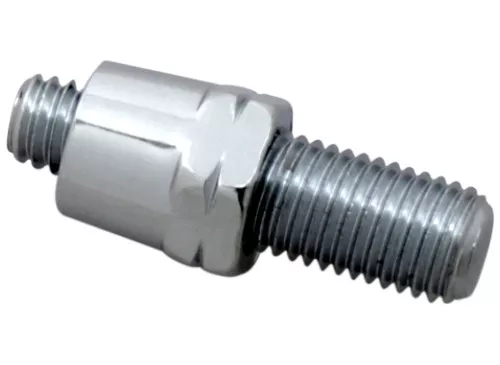 Drag Specialties Chrome Left-Hand Thread Yamaha Mirror Adaptor (DS-302149)