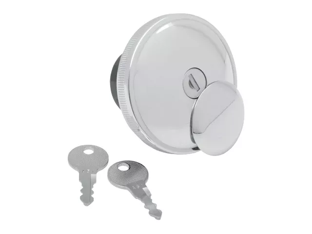 Drag Specialties Chrome Locking Vented Gas Cap 93-17 Harley FXD FLST FLHR XL