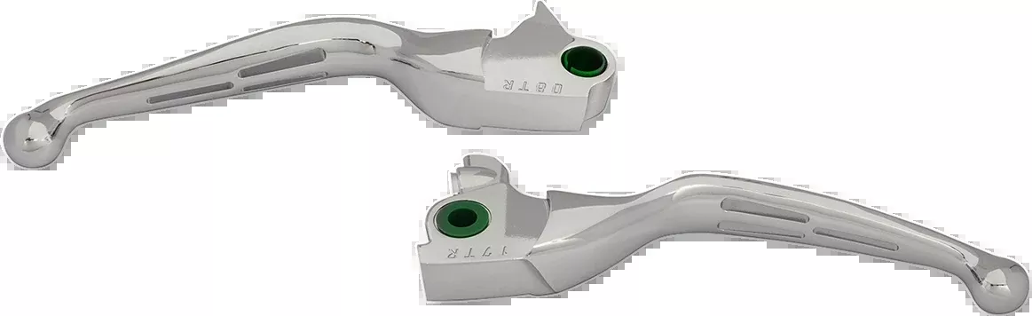 Drag Specialties Chrome Slotted Hand Lever Set 2017-2018 Harley Freewheeler FLRT