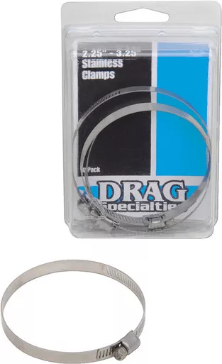 Drag Specialties Clamps - Stainless Steel - 2.25"-3.25"-1861-0673