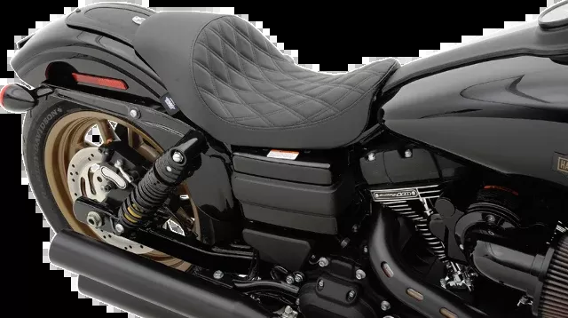 Drag Specialties Diamond Stitch Solo Seat fits 2006-2017 Harley Dyna FXD FXDF