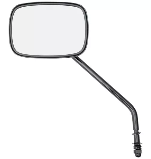 Drag Specialties Die-Cast Long Stem Black Mirror (0640-0657)