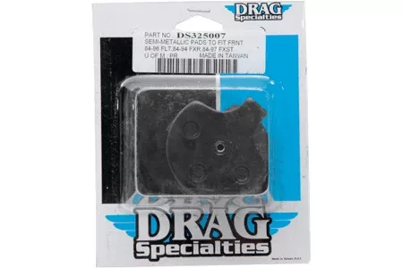 Drag Specialties FRONT Semi Metallic Brake Pads for Certain H-D Models OEM #44063-83A/C, 44063-83A/83C-Pair (Click for fitment)