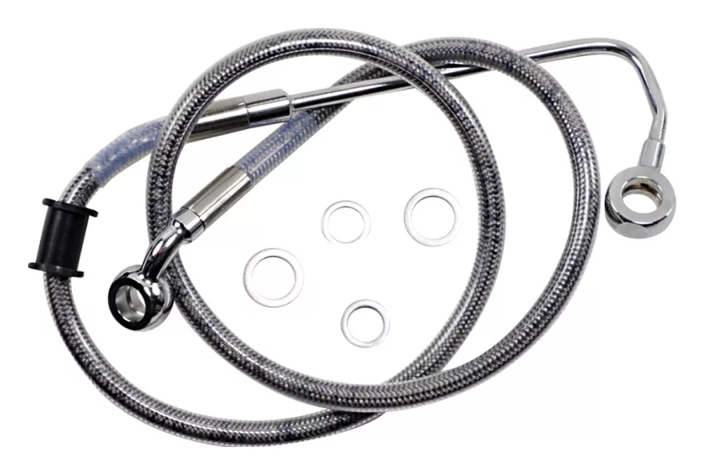 Drag Specialties Front Upper Brake Line For Harley ABS FLSTN 2015-2017