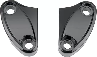 Drag Specialties Handlebar Clamp - Two-Piece - Black-0603-0262