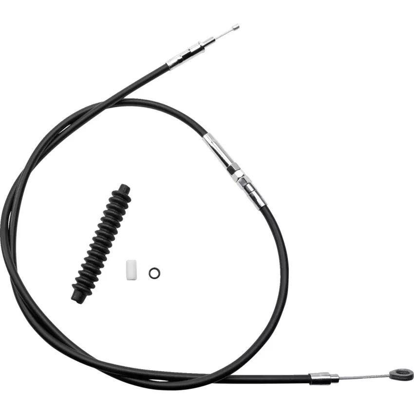 Drag Specialties High-Efficiency Black Vinyl Clutch Cable +00-06 Softail