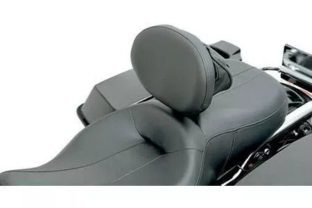 Drag Specialties Large Pivoting Pad (10 x 7.5") Driver Backrest Assembly Kit for '88-12 Dresser/Touring Models -Tall Bar, Pillow-style Vinyl Frame Mount EZ Glide Mechanism is sold separately