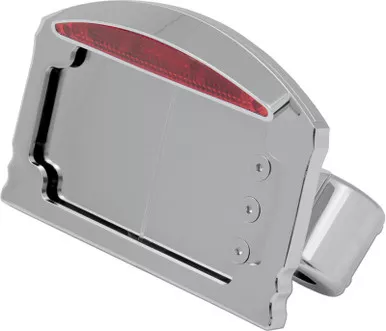 Drag Specialties LED Tailight/License Plate Mount - Half-Moon - Flat-2010-0734