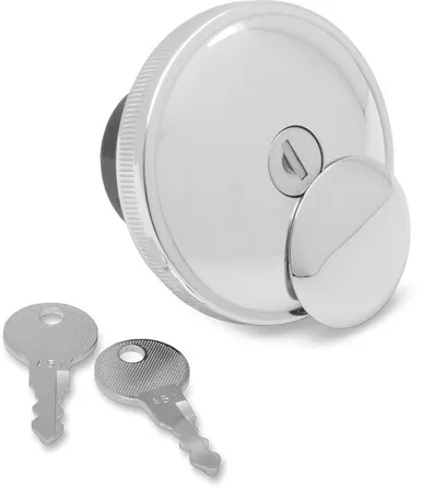 Drag Specialties Locking Gas Cap - Chrome - Vented-0703-0230