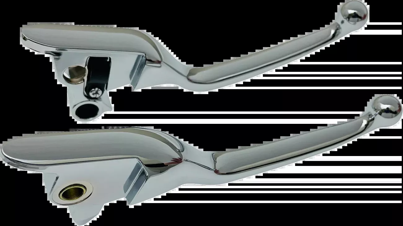Drag Specialties Narrow Chrome Lever Set fits 2008-2013 Harley Touring FLHT FLHR