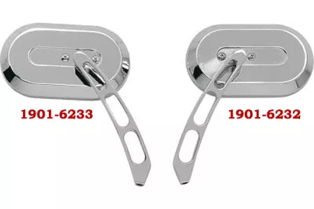 Drag Specialties Oval Mirrors -Right (Each)