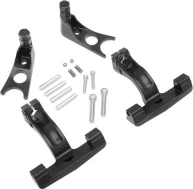 Drag Specialties Passenger Floorboard Mount - Black - FLST-1621-0513