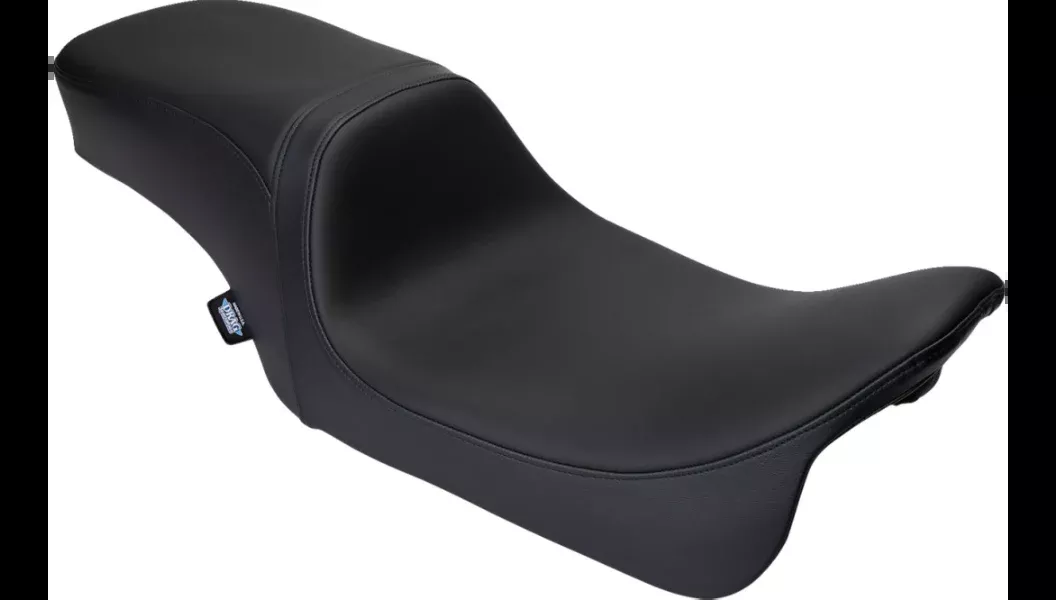 Drag Specialties Predator 2-Up Smooth Solor Reflective Leather Seat for Harley 08-23 FLH