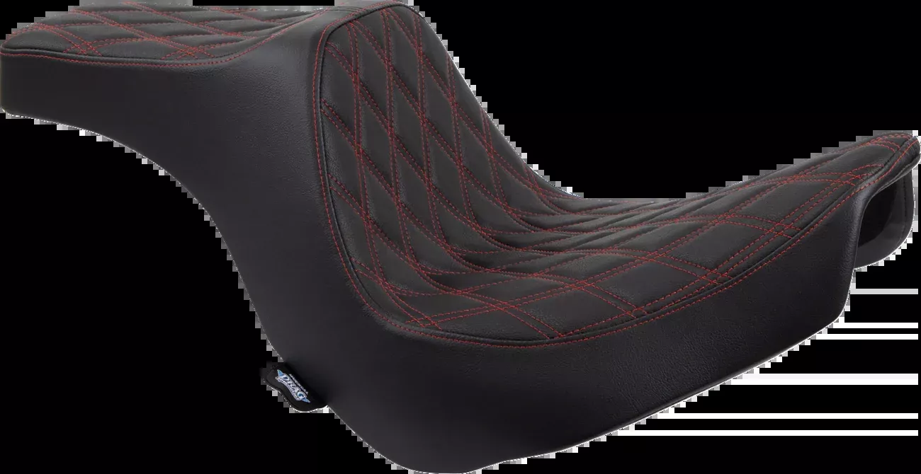 Drag Specialties Predator III Red Seat for 2018-26 Harley Softail Low Rider FXLR