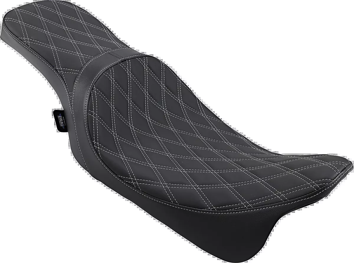 Drag Specialties Predator Silver Diamond Seat fits 2008-2025 Harley Touring FLHX