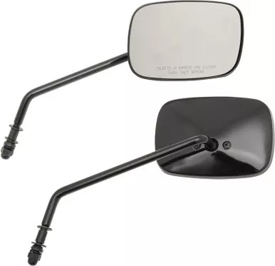 Drag Specialties Rectangle Mirrors - Long - Black-0640-0983
