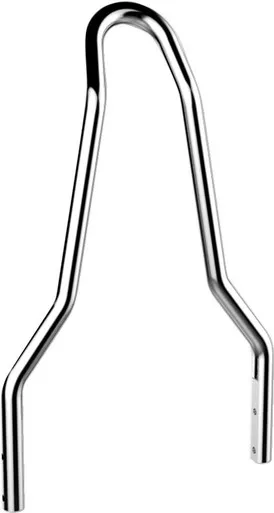 Drag Specialties Round Tapered Sissy Bar – Chrome – 10″-1501-0497