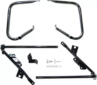 Drag Specialties Saddlebag Support Brackets – Black – 09-13FLT-3501-1425