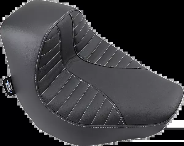 Drag Specialties Seats EZ-Solo Seat – Scorpion Stitch – Silver Thread – Vinyl – FXBR/S ’18-’20