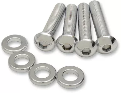 Drag Specialties Shock Mount Kit Chrome-2401-0942