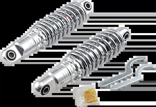 Drag Specialties Shocks Premium Ride-Height Adjustable Shocks - 11" - Heavy Duty - Chrome