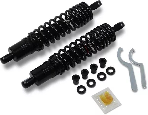 Drag Specialties Shocks Premium Ride-Height Adjustable Shocks – 12.5″ – Heavy Duty – Black