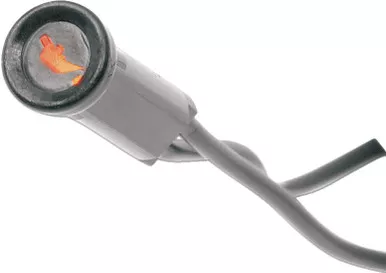 Drag Specialties Snap-In Indicator Light – Oil Indicator – Black Bezel-2212-0107