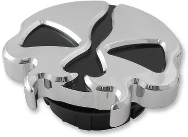 Drag Specialties Split Skull Gas Cap - Chrome - Dummy-0703-0789
