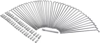 Drag Specialties Spoke Set - Drop Center - Chrome - 21" - Narrow Glide-0211-0121