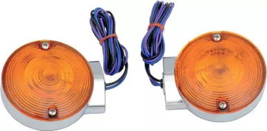 Drag Specialties Turn Signal Light Kit – Chrome – Front FLT-2020-0591