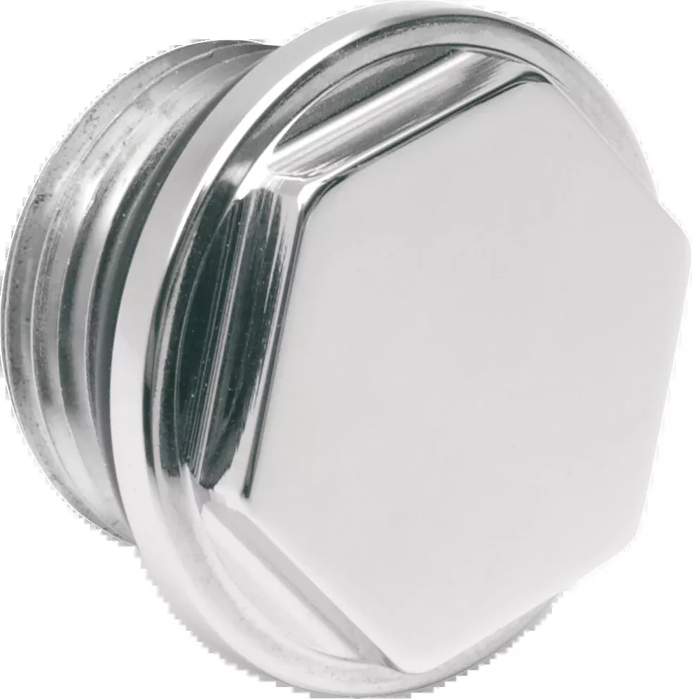 Drag Specialties Universal Motorcycle Chrome EFI Fuel Gas Tank Outlet Plug