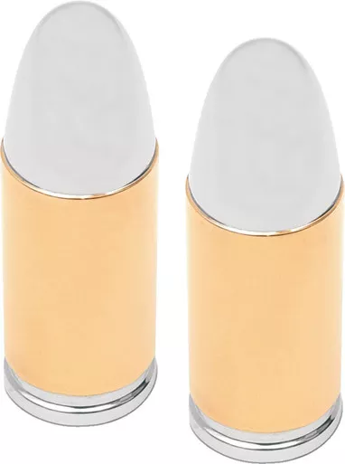 Drag Specialties Valve Steam Cap – 38 Special – Gold-0361-0048